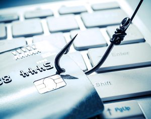 Header-Artikel: Eine Kreditkarte ist auf einem Angelhaken.